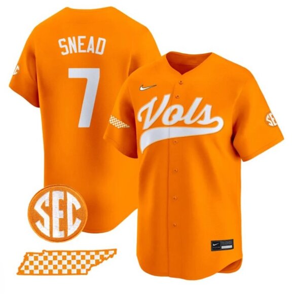 Mens Youths Kids Womens Nate Snead Jersey Stitched Orange